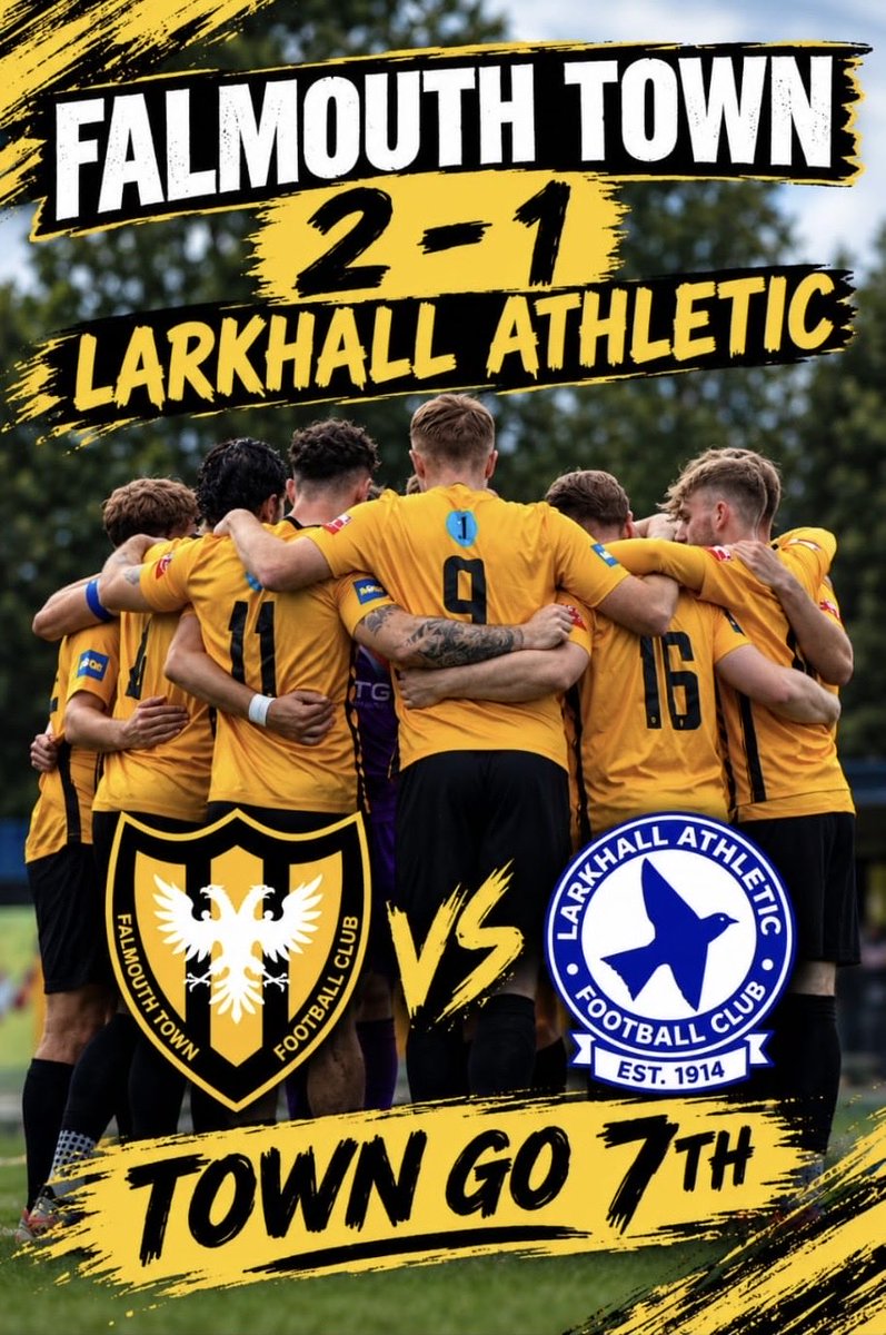 Falmouth_Town's tweet photo. Creeping up the league with another win and a  total of 6 points this week 💛⚽️💛🎥 | Falmouth 2 -1 Larkhall | @SouthernLeague1 @swsportsnews @Cornishfootball @CornwallSport @KJMsport57 @mkmbs @BerryRec @AtgPlumbing https://t.co/DShK8zc0VD