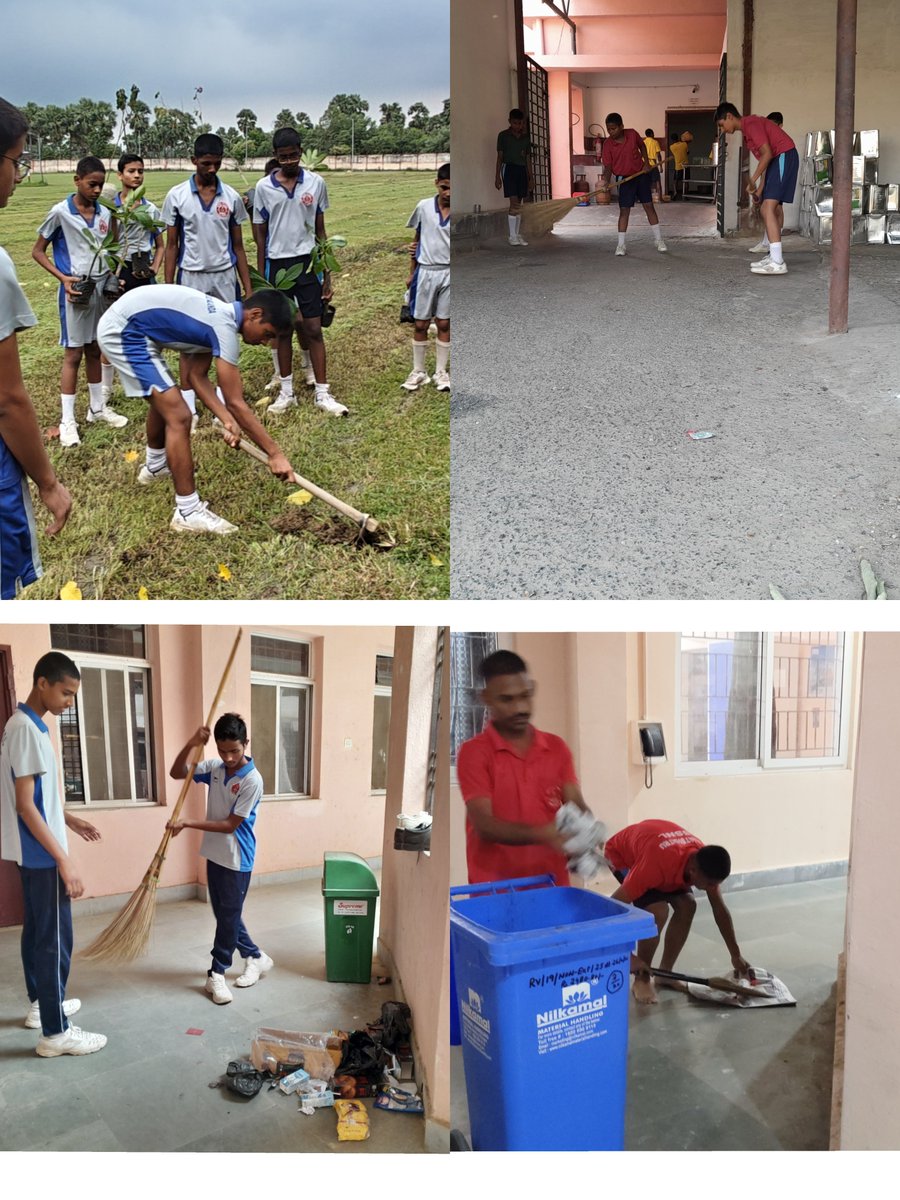 ssnalanda's tweet photo. Our cadets carried out an extensive cleanliness drive across the campus under #SpecialCampaign6.0.
Reaffirming our dedication to community service, environmental hygiene, and a pristine, green campus. #Swachhata #SwachhBharat https://t.co/XUcSPi2GXY