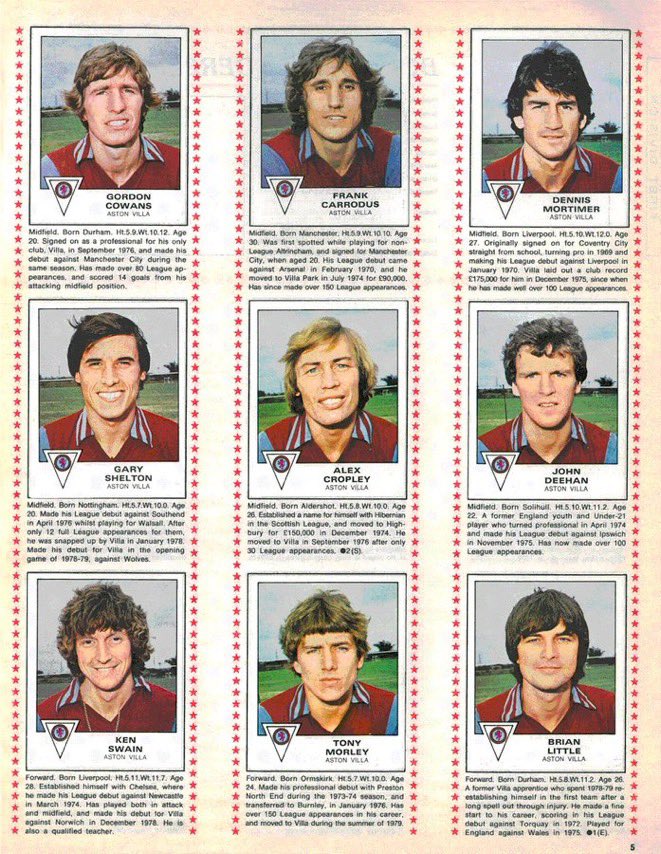Theleaguemag's tweet photo. Aston Villa 1980 https://t.co/xoftnK8mz2