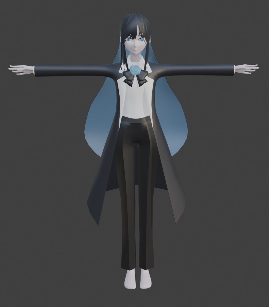 a_wo_'s tweet photo. 今回の進捗です。
全体的な雰囲気はできてきました。
基本的にまだラフなので、作りこみをして、気になるところを微調整し続ければ、ちゃんとAdoさんになりそうではあるような、ないような？？？
ずっと違和感が拭えません。なんでだ。

#blender #b3d #3Dモデル https://t.co/Vr0KALrvV5