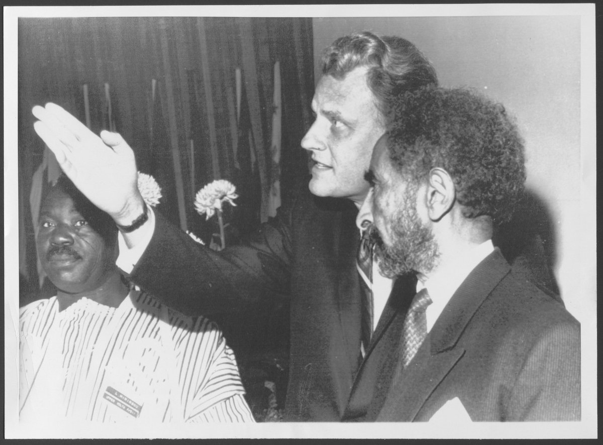 biniamhirut's tweet photo. Emperor Haile Selassie of Ethiopia, shown here with Evangelist Billy Graham, was a main opening speaker at the World Congress on Evangelism being sponsored in Berlin by the U.S. conservative Protestant fortnightly 1966
#Ethiopia #ታሪካችን https://t.co/6QD6nynAke