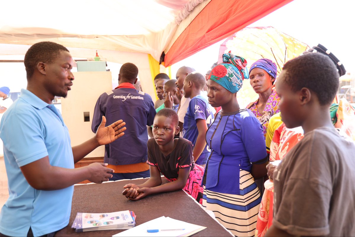UegclOfficial's tweet photo. During the exhibition, UEGCL engaged with members of the community through interactive sessions, providing information about the Company’s mandate and operations, with emphasis on its role in generating safe, reliable and sustainable electricity to support Uganda’s socio-economic transformation.

#GeneratingForGenerations