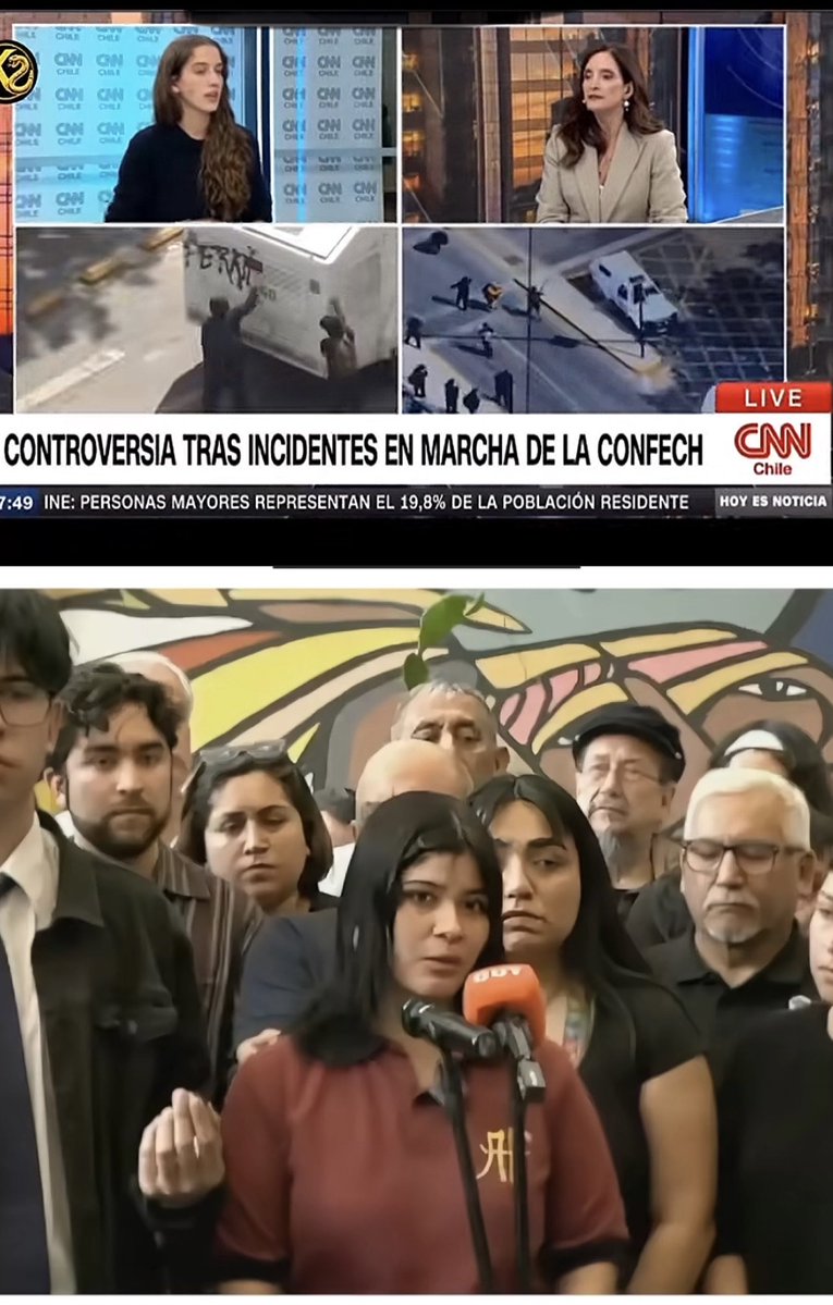 DraMLCordero's tweet photo. Ah, la hermosa "igualdad" de la izquierda
Darlyn Marylef  (clase media) mueve masas, pone el megáfono en la calle y la cubren puros medios digitales locales.
Laura Mlynarz (familia acomodada) va a noticieros centrales a filosofar sobre la justicia social con periodistas serios a nivel nacional.
Tanto que predican la igualdad y la equidad social, pero en su propia interna replican la peor desigualdad, una sirve para llenar la marcha  la otra, para ser una futura Diputada o Senadora. El privilegio de clase nunca se pierde, solo se viste de revolución.