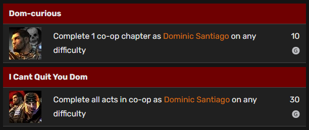 ShaunDucky's tweet photo. "Gears of War was never woke before"
Meanwhile these are the achievements from OG Gears.

One a play on Bi-curious and the other a play on words from Brokeback Mountain.

Both were aimed at the hyper masculine Marcus and Dom partnership. https://t.co/yTES6V5kbQ