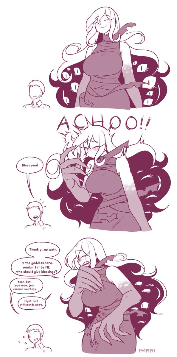 zi19191's tweet photo. when goddess sneezes https://t.co/JLf4aUHPdV