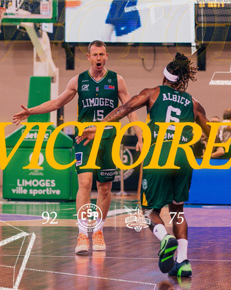 limogescsp's tweet photo. Le Limoges s'impose, à Beaublanc, face à Saint-Quentin ! 💚
Un grand merci au public pour cette superbe ambiance 🌋

Prochain rendez-vous vendredi prochain, à Dijon 👊 https://t.co/Xj2PFxCuCM