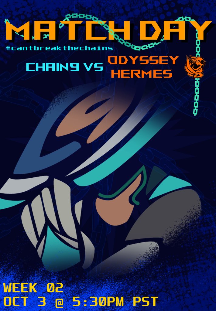 TeamSleepMissed's tweet photo. This week, our game is against Odyssey: Hermes! We're aiming to outrun our way to victory today 💨 

@ARCTheLeague / Week 2
October 3rd / 5:30 PST
C9 vs. HER
#ARCS2 #CantBreakTheChains https://t.co/nRedE3oKD1