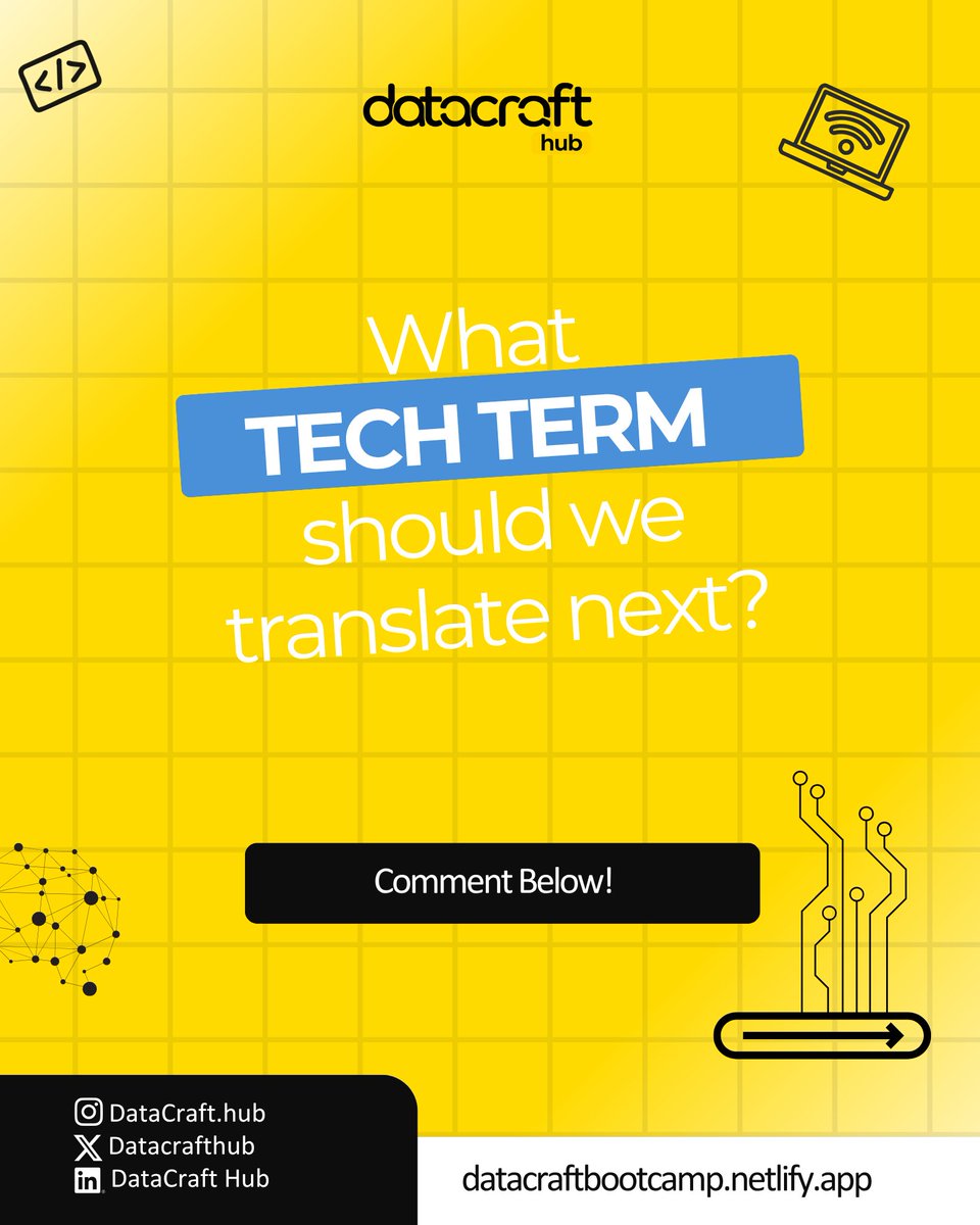 Datacrafthb's tweet photo. Tech terms don’t always have to sound complicated 😂

Sometimes, you already understand the concept—you just don’t know the tech name for it yet. 👀

Swipe through and see if any of these feel a little too familiar. 😂

#DataCraftHub #TechMadeSimple #DataAnalytics https://t.co/etWP4ZqRcl