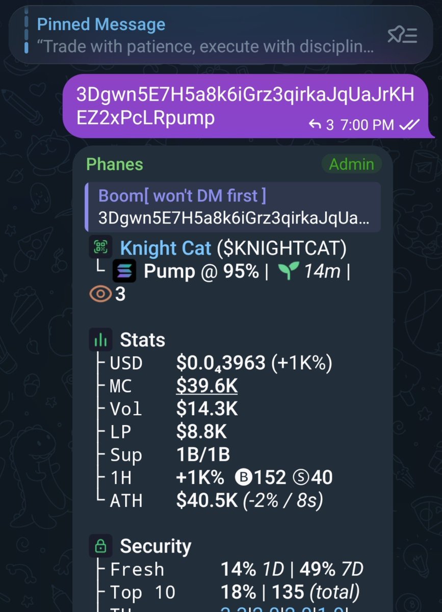 Boom_call1's tweet photo. Watch your entry on $KNIGHTCAT
Ca;

3Dgwn5E7H5a8k6iGrz3qirkaJqUaJrKHEZ2xPcLRpump https://t.co/bE0qEZKFkC