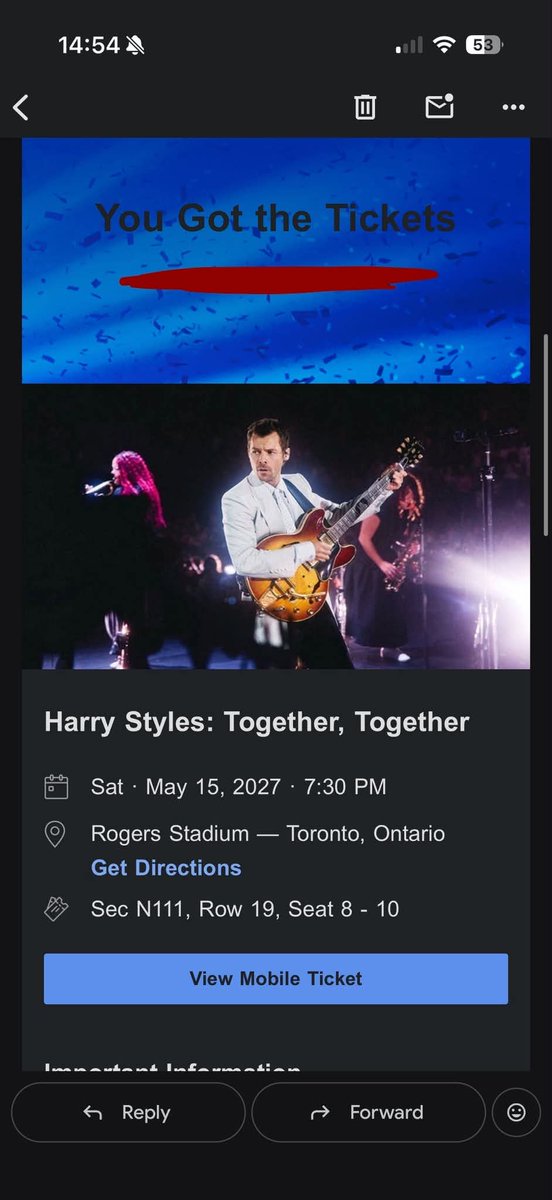 snoopystvnna's tweet photo. Hi! I am selling 3x . Please DM if interested. $300. 
📲 WhatsApp: +1 236 315 5033
💜 DM NOW
🏷️ HARRYWEEN MSG HARRY STYLES ISO TICKETS MADISON SQUARE GARDEN WTS WTB LOWERBOWL iso tickets harry tickets anyone selling tickets
#harrystyles #ga #ticketmaster https://t.co/wqJqItviXy