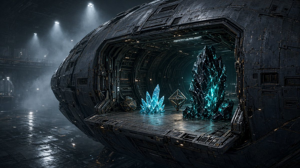 ThePaleImitator's tweet photo. The hold kept what the stars would not name
#AIart #digitalart #scifi #spaceship #alienartifacts #futurism https://t.co/TbM2TXffSV