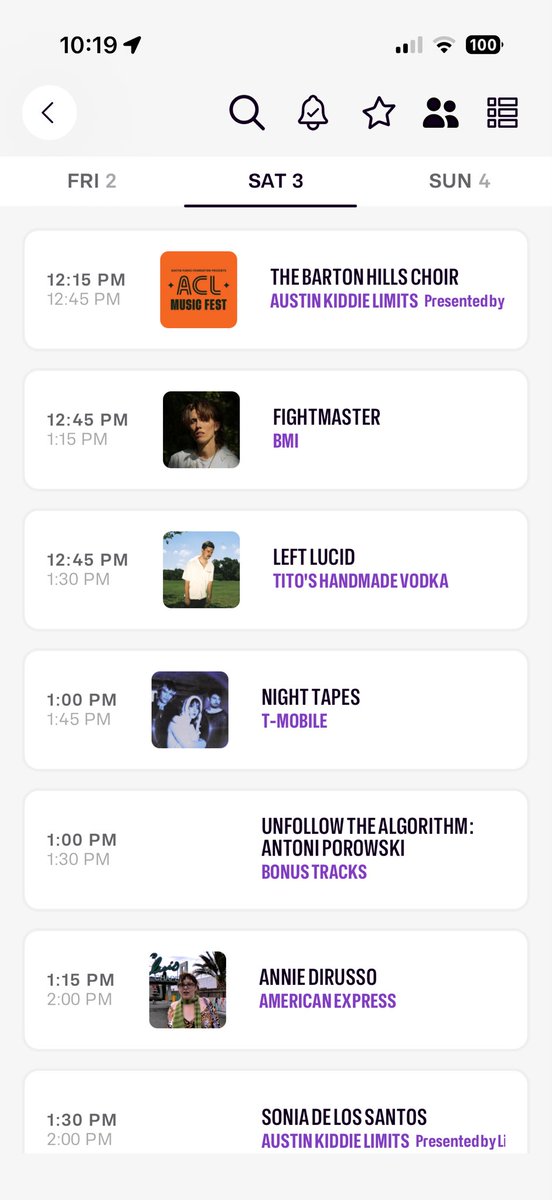 TraceySchulz's tweet photo. these are the bands who had their sets cut today due to rain… Check them out… Give them some love… And some Austin tourist recommendations… Thanks!
#ACLFest #ACLFest2026 #AClFest25 #ACLFestival @aclfestival https://t.co/HMhYJk8Pfo