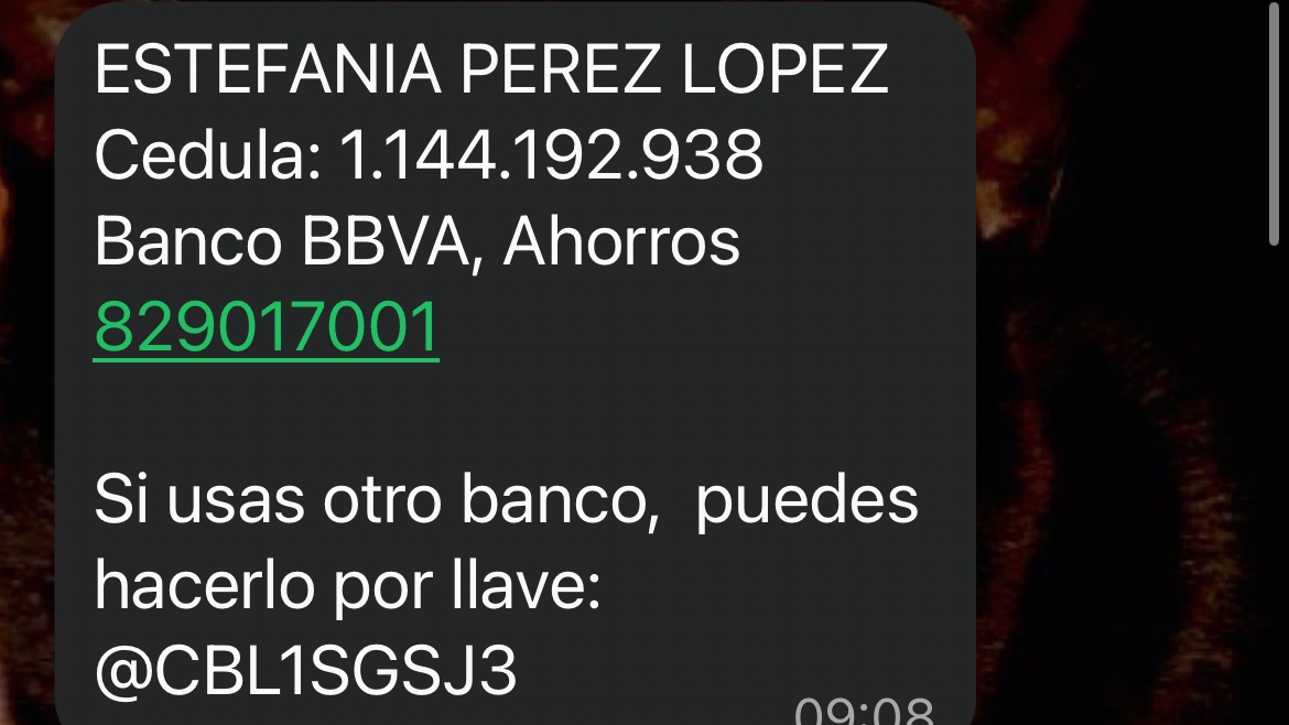 ntyvargrdz's tweet photo. Esta persona @Estefaniaa____1 ha embaucado a varias personas con la venta de boletas para el concierto de BTS.
Si alguien puede dar un alcance a este aviso acá están los datos: https://t.co/YsrGyWl2zE