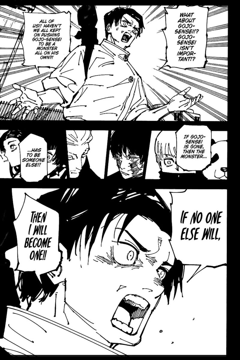 Takemylovebeam's tweet photo. genuinely pissed at how people reduce Yuta to something he’s never been. His entire character arc is rooted in love, learning what it means to have connection, how to carry it, and not being toxic, and that's what gege conveyed it thoroughly in JJK. https://t.co/TqpYmbiyLw