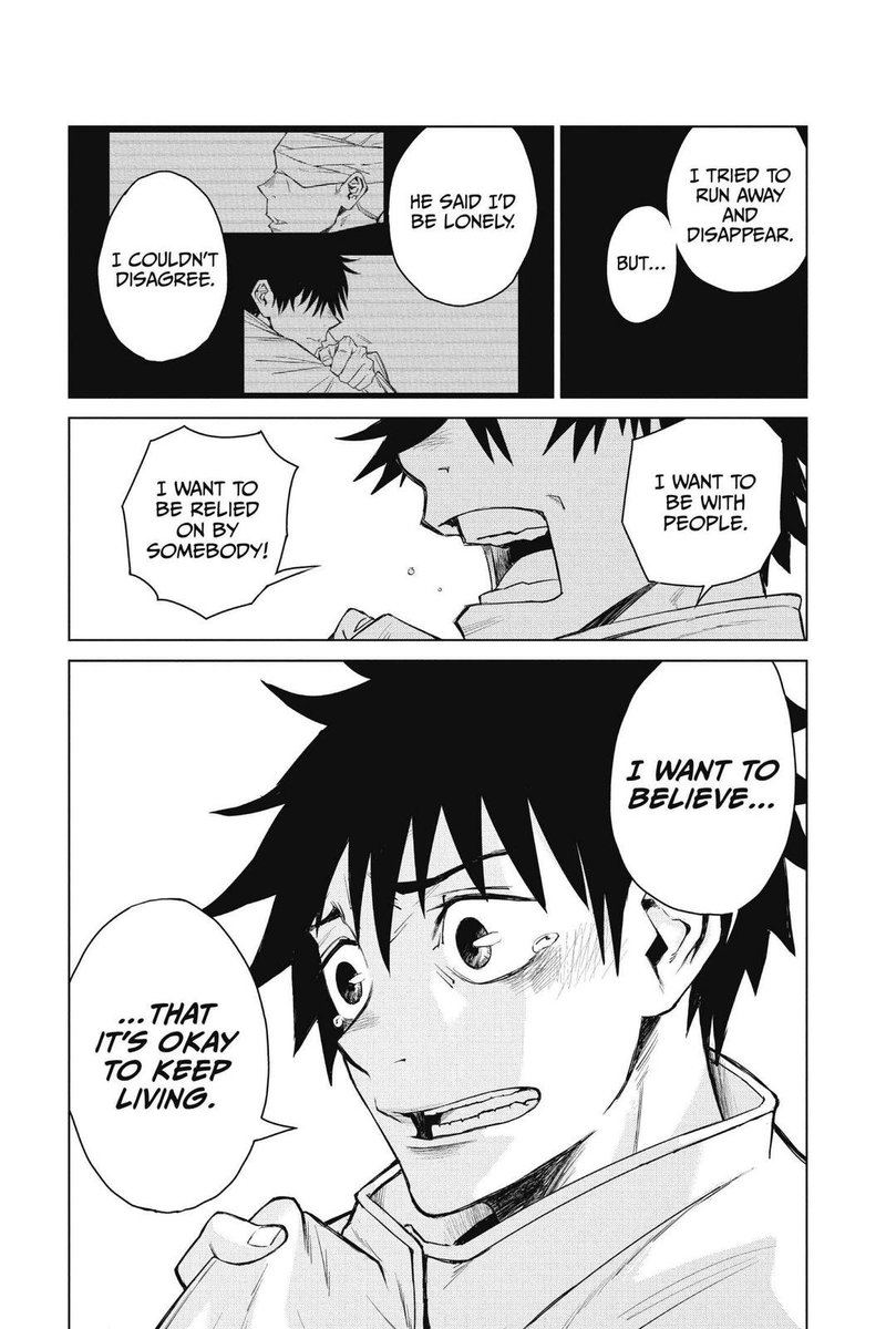 Takemylovebeam's tweet photo. genuinely pissed at how people reduce Yuta to something he’s never been. His entire character arc is rooted in love, learning what it means to have connection, how to carry it, and not being toxic, and that's what gege conveyed it thoroughly in JJK. https://t.co/TqpYmbiyLw