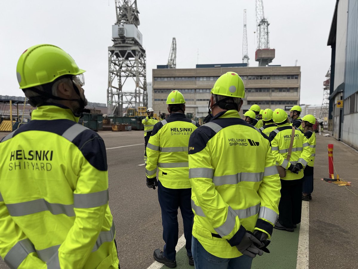 HelSecForum's tweet photo. Today, HSF guests got a look at the expertise of some of our partners through excursions to:

⚓ @group_patria and the Finnish Navy’s capability showcase 
�� @Nokia Executive Experience Centre 
🚢 Helsinki Shipyard

Thank you to our partners for helping make #HSF2026 possible. https://t.co/Aq4pa1YTYG