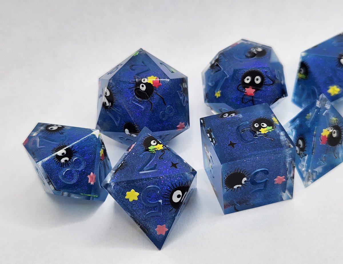 Sinnamon_Dice's tweet photo. Soot Sprite Dice Sets ⭐️ In Shimmer White and Shimmer Blue/Purple
#dnd #ttrpg #handmadedice #dice #dungeonsanddragons
https://t.co/ouFsxFcFeZ https://t.co/1yuvoSLzw0