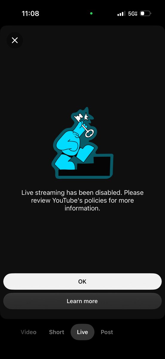 _rathbone's tweet photo. It’s been 3 months since @YouTube removed my Live access for a warning I received, despite telling me that there would be no restrictions to my account and I could still go live. 

I complained about this at the time, yet Youtube gave me some bureaucratic non-answer and nothing changed. I waited patiently for 3 months until the warning dropped off the account. Today, it was finally removed. And yet my Live access is STILL prohibited. 

How does this make sense? Why is there a double-standard? All I’m asking is for Youtube to follow its own guidelines. @TeamYouTube
