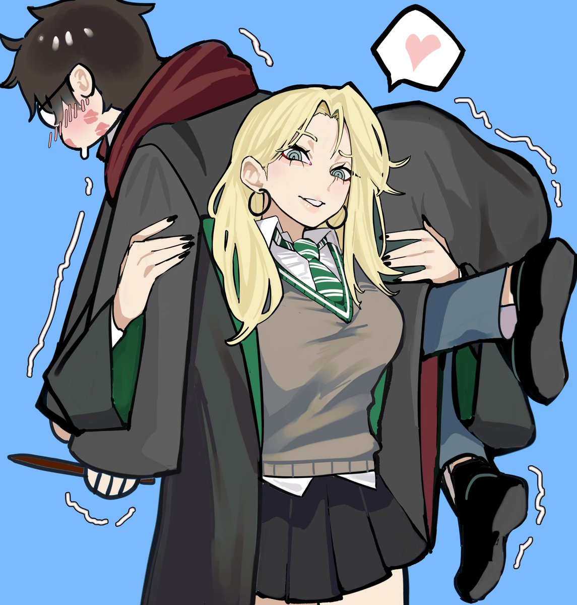 Sailen0's tweet photo. Smooch🐍
#malfoid #malfoy https://t.co/U5ylE7AWO8