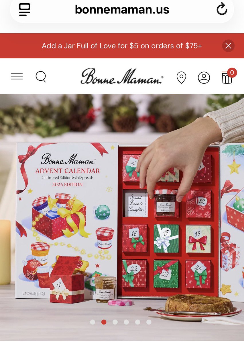unreMARKLEble's tweet photo. @BonneMamanUS has a 24 day advent calendar with jams and spreads for $56. Not for nothing, I’d rather spend less than half on something I know will be quality and taste good over 24 pieces of chocolate for $148. #asever #MeghanMarkle #MeghanIsTheProblem #HarryandMeghan https://t.co/vu1Np9Zdwh