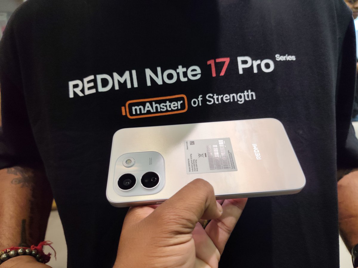 jayrohit150's tweet photo. Redmi Fam! Are you ready to experience We are bringing together tech enthusiasts, creators, and fans for an exclusive first-hand look at the powerhouse 🥳🙏#XiaomiFansClub
#REDMINote17ProSeries
#XiaomiFansClubVadodara 
@redmiindia
@pixelwithme
@Ritij
@XFCVadodara https://t.co/UTOg3HYyHt