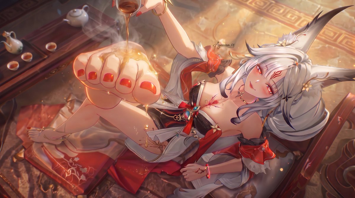 Hsin2DFD's tweet photo. I know it's late.. Maybe you had work.. But silly.. 🩷

Don't you wanna taste my feet? 🩷

I made a special tea.. Totally not arousal~ Hehe.. 🖤

Aw.. Wait don't lick all up.. You will be so dizzy.. ~

Oh you don't mind? Nya.. That's so cute.. 🖤

#2dfd #feet #feetfetısh #Findom https://t.co/OyWgXlfnl1