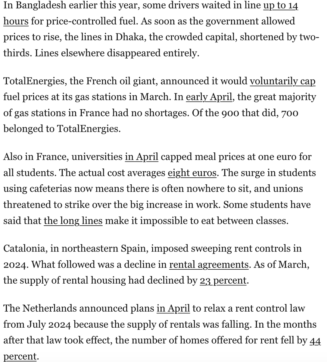DominicJPino's tweet photo. Politicians across the political spectrum are proposing price controls, and polling shows voters are open to them.

Has the evidence on price controls changed?

@PostOpinions took a spin around the world to see: https://t.co/JhGqDPFpBh