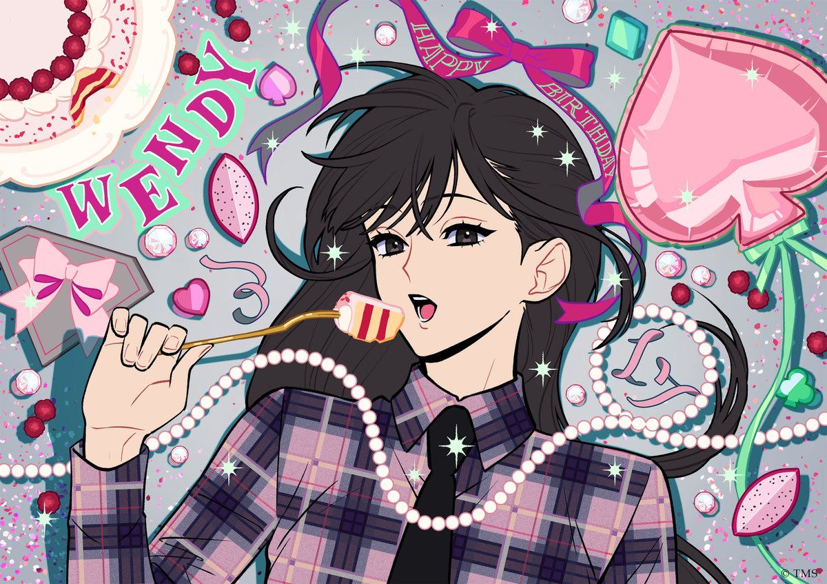 ebimoji3's tweet photo. 【HIGH CARD】ウェンディの誕生日イラストを描きました🎂 https://t.co/qfcL2jm022