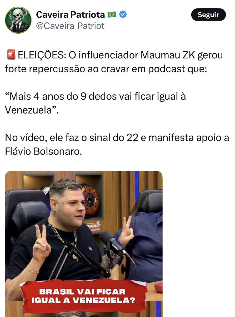 tuitero_rafael's tweet photo. preferência política no brasil é tipo

"Fernanda Montenegro, Gilberto Gil e Chico Buarque declaram voto em Lula"

"jogador estuprilson de souza, MC ped0filia e influenciador zezinho do endividamento familiar declaram voto em flávio bolsonaro" https://t.co/uAny4KSq7D