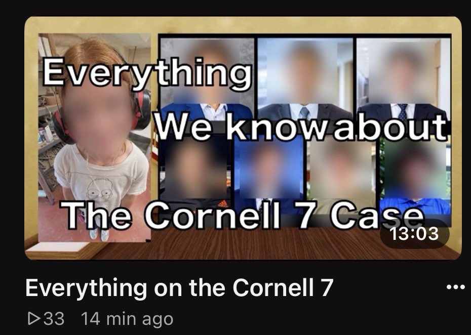 Rib_Cast's tweet photo. Full yt video on the Cornell 7 https://t.co/6K3m2iKt0v