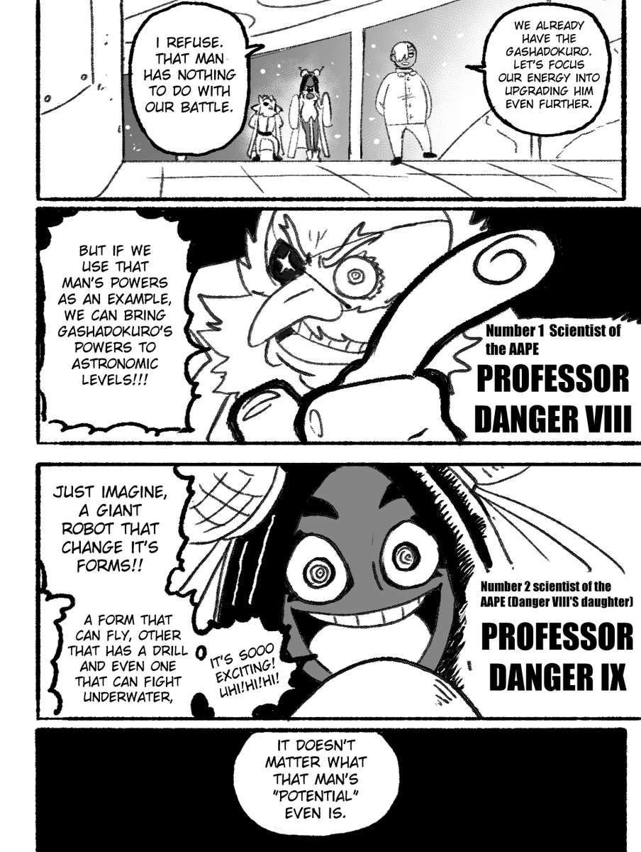 wanderjegson's tweet photo. Magical Girl versus Masked Hero versus Giant Robot 4: Giant Robot's side (1/2) https://t.co/mV3SEj8Ne1
