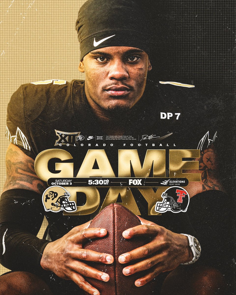 CUBuffsFootball's tweet photo. BACK AT THE CRIB 🏟️

⌚️: 5:30PM (MT)
🏟️: Folsom Field
🖥️: FOX
📻: KOA 850AM &amp; 94.1FM

#GoBuffs https://t.co/tAZwqepX2X