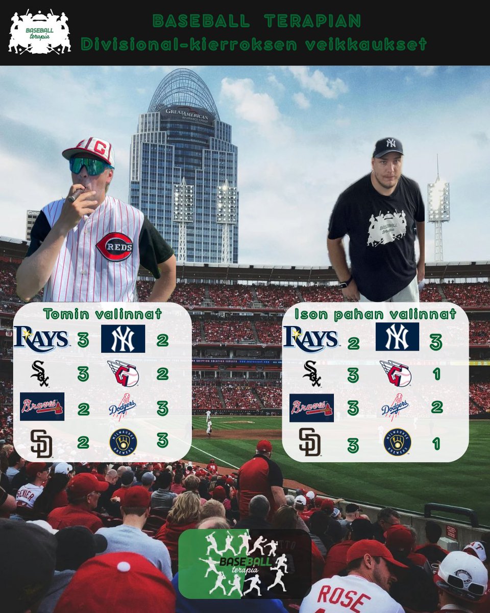BaseballTerapia's tweet photo. Huomenna jakso. Tässä kundien veikkaukset🫡 #mlbfi https://t.co/495JvnUjml