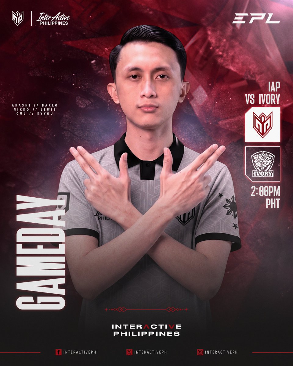 InteractivePH's tweet photo. Our Final series in the Group Stage! GLHF!

🇵🇭IAP 🆚 IVORY  | 🕔 2:00PM UTC +8

#IAPBeast #EPLWorldSeries #Season18
#SouthEastAsia https://t.co/JAFI1Ti30N