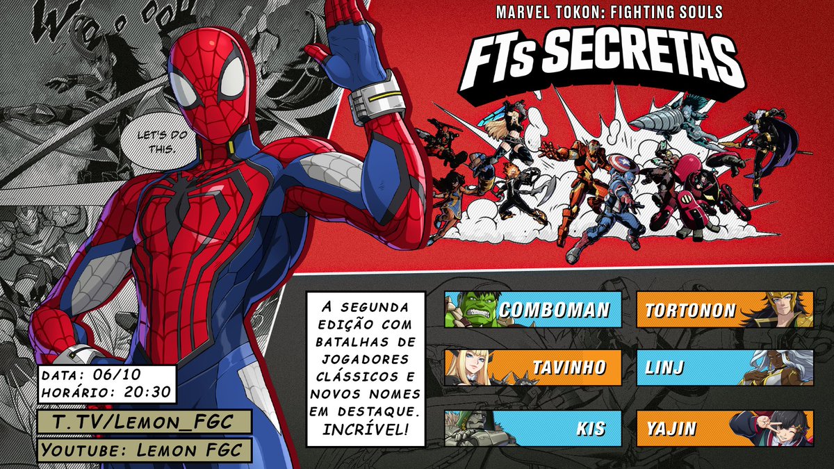 ST_LemonHunter's tweet photo. As FTs Secretas seguem!

Começando com a FT do INSS, seguindo para jogadores clássicos em outros jogos e por final dois que marcaram presença na etapa mais recente do Pro League!

https://t.co/mutE9VQgxs https://t.co/OQGQeWo7TA

Tortonon vs Comboman
Tavinho vs Linj
Kis vs Yajin https://t.co/sTSceXQ1N2