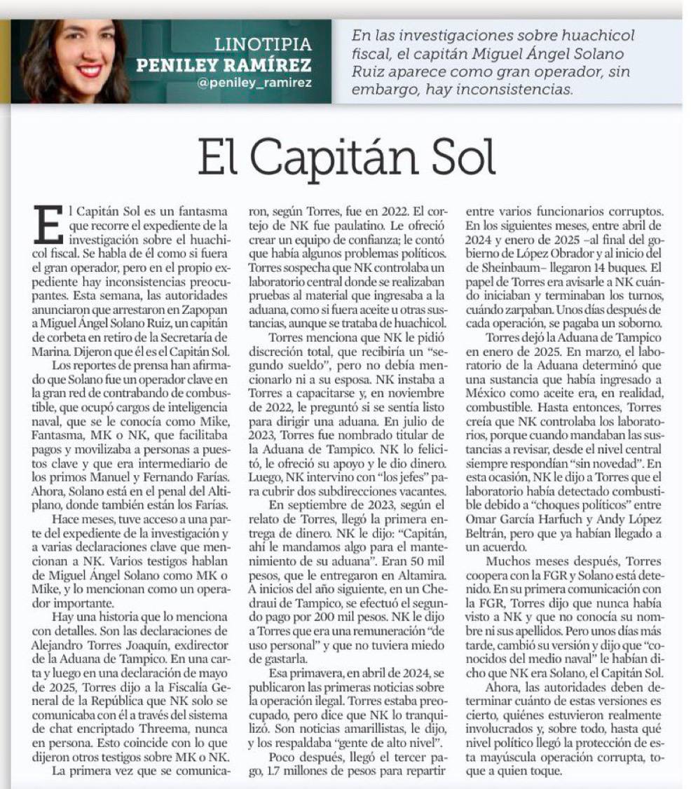 FDoringCasar's tweet photo. Alejandro Torres Joaquín es el testigo protegido clave en la carpeta de investigación por #HuachicolFiscal de la @SEMAR_mx que vincula a Rafael Ojeda y a @AndyLopezBeltra, se le conoce como "Santo" tras su entrega voluntaria

Hoy @peniley_ramirez detalla su conexión con el Capitán Sol de quien recibía sobornos y el responsable de las contraseñas de ANDY en las operaciones aduanales con la información estratégica de los cambios de turno que de él recibía

Lo que empezó como una disputa al más alto nivel entre dos delincuentes del #CártelDeMorena por el control del negocio, ha derivado en el escándalo más grande de corrupción en la historia de México