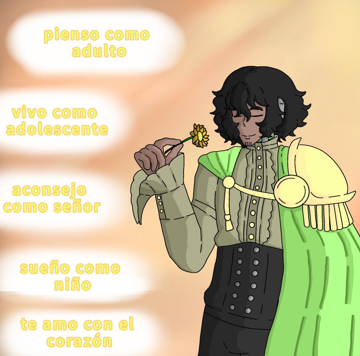 calacoVT_art's tweet photo. Aquí está el dibujo que usted para el video, no me convenció el fondo por lo tanto lo quité y puse otro 💐🌹🌹 

#arte #art #oc #vtuber https://t.co/nnIVYRxon6