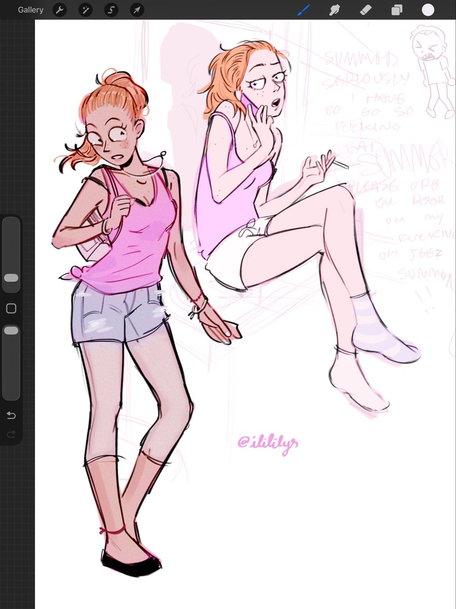 ilililys's tweet photo. some more summer doodles… i love her so much #rickandmorty https://t.co/aSKS1hnGFi