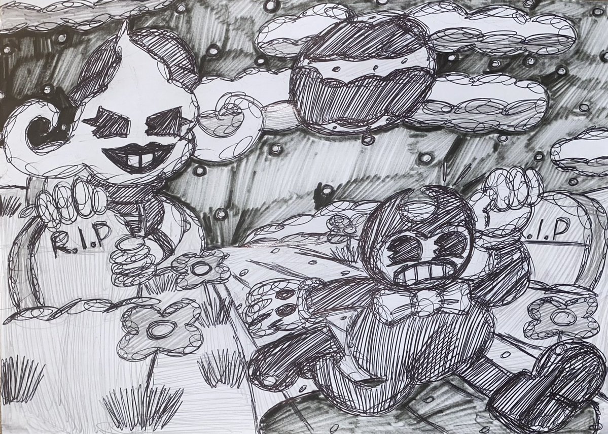 Liamsexton131's tweet photo. The Graveyard Shift
#bendyandtheinkmachine #bendyandthedarkrevival #bendylonewolf #bendythecage #bendysecretsofthemachine #bendyandtheinkfactory #bendymovie #bendythedancingdemon #carleytheghostgirl #drawing https://t.co/vBTI7TfeMO