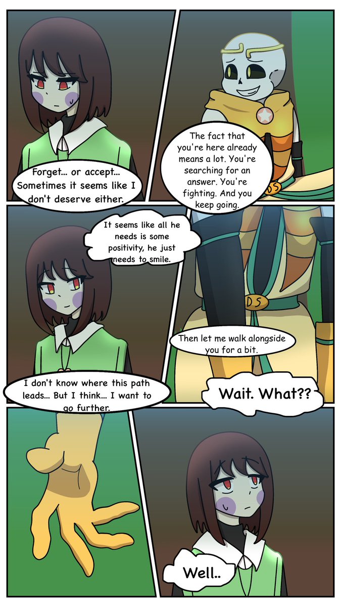byaizo0's tweet photo. Comics “Between Paths”
Chapter 3
Part 1
#undertale #undertaleau #dream #sans #chara #AU #comics https://t.co/g6VHLYPzuG