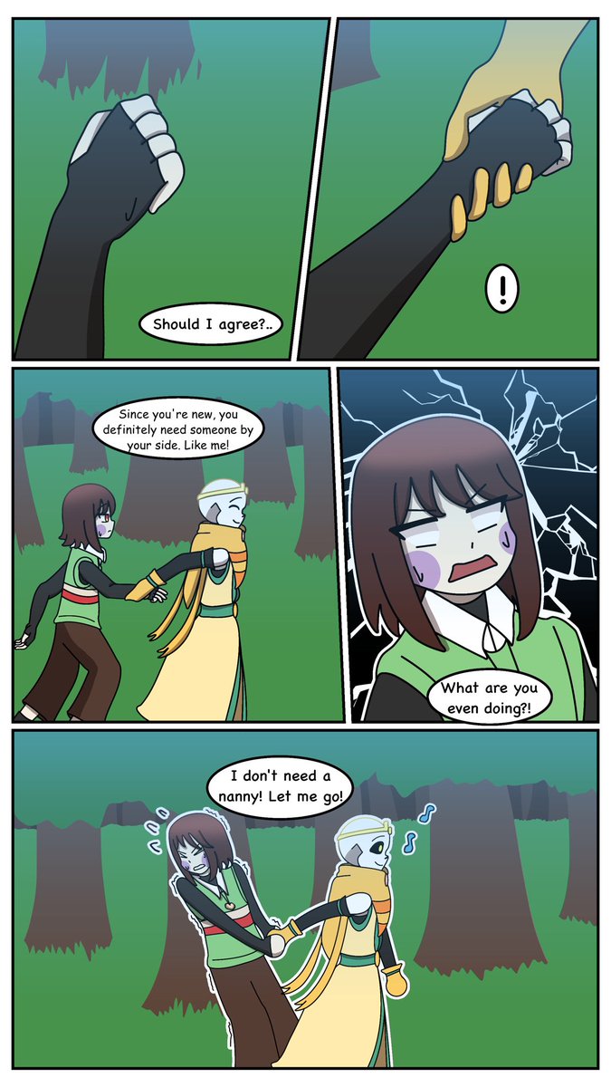 byaizo0's tweet photo. Comics “Between Paths”
Chapter 3
Part 1
#undertale #undertaleau #dream #sans #chara #AU #comics https://t.co/g6VHLYPzuG