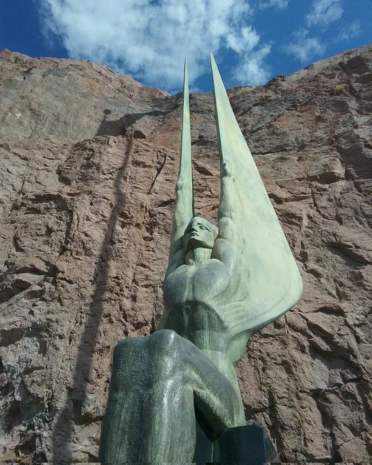 SciFiArchives's tweet photo. The Art Deco details of the Hoover Dam are incredible. One of the most beautiful pieces of American infrastructure ever built. https://t.co/H1IKo6GPD3