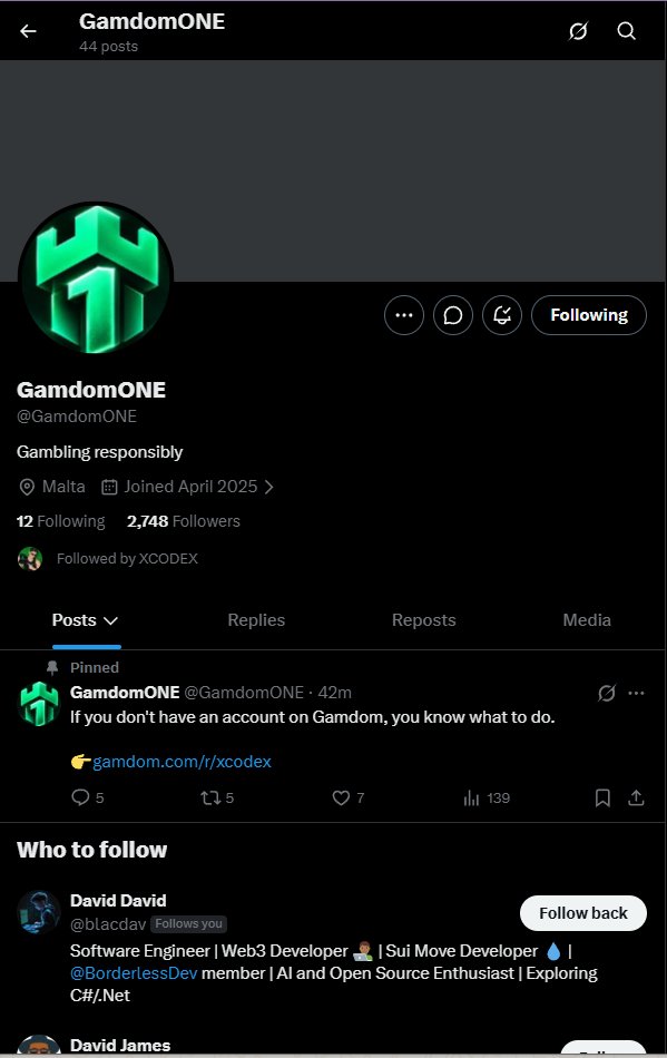 GamdomArmy's tweet photo. @xcodexF @GamdomONE Username: CodeSteveEnforcer

@MARVEL_OF_WEB3 @OhwodiasaPraise https://t.co/q5L7Fl0AGa