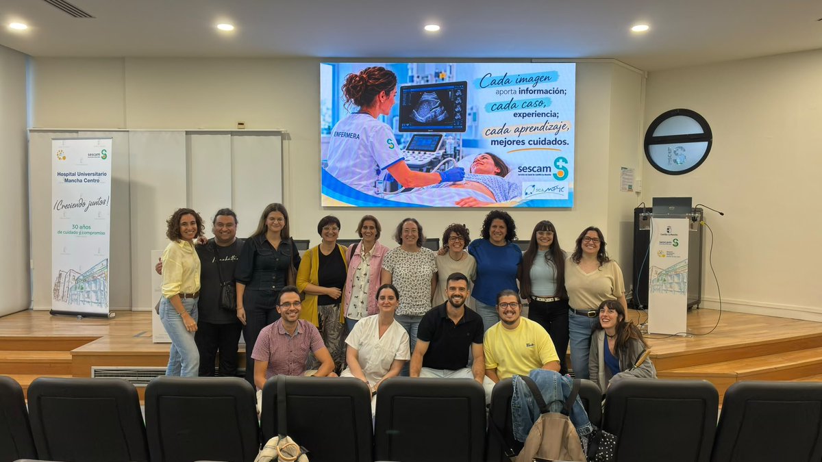 eco_scamfyc's tweet photo. 📡 Seguimos haciendo ECO! 🔎
👇
Segunda sesión presencial de Ecografía Avanzada para Enfermería Familiar y Comunitaria del @sescamcl @ignaciomsb y @scamfyc 
📌 Hospital Universitario Mancha Centro, Alcázar de San Juan.
💪🏽 Formación práctica, aprendizaje compartido y ganas de más! https://t.co/cbdUYD9KZ4