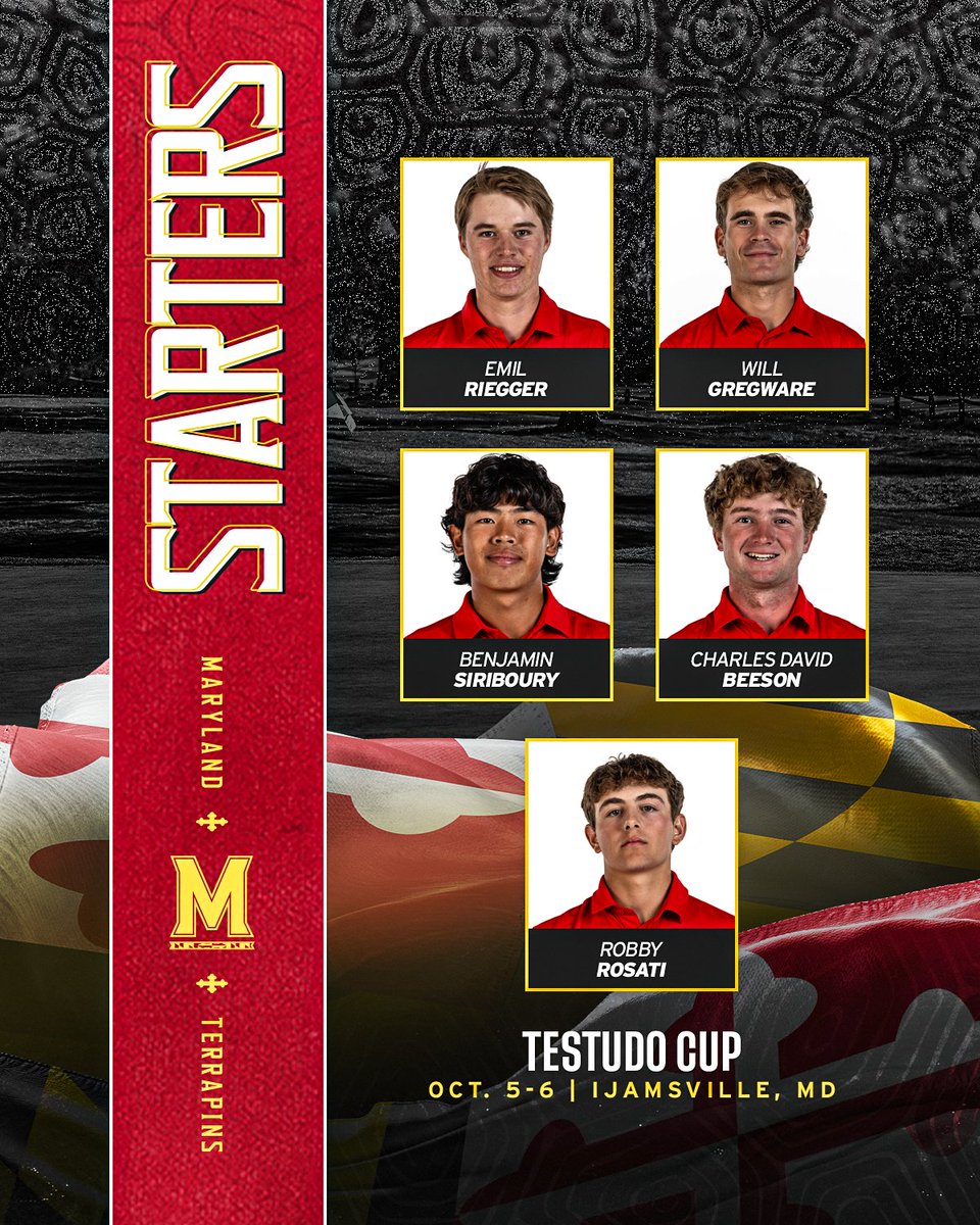 TerpsMGolf's tweet photo. Teeing off in the Testudo Cup tomorrow! 🐢

🔗 https://t.co/Su85xTuIyu https://t.co/BaQZaDbUM6