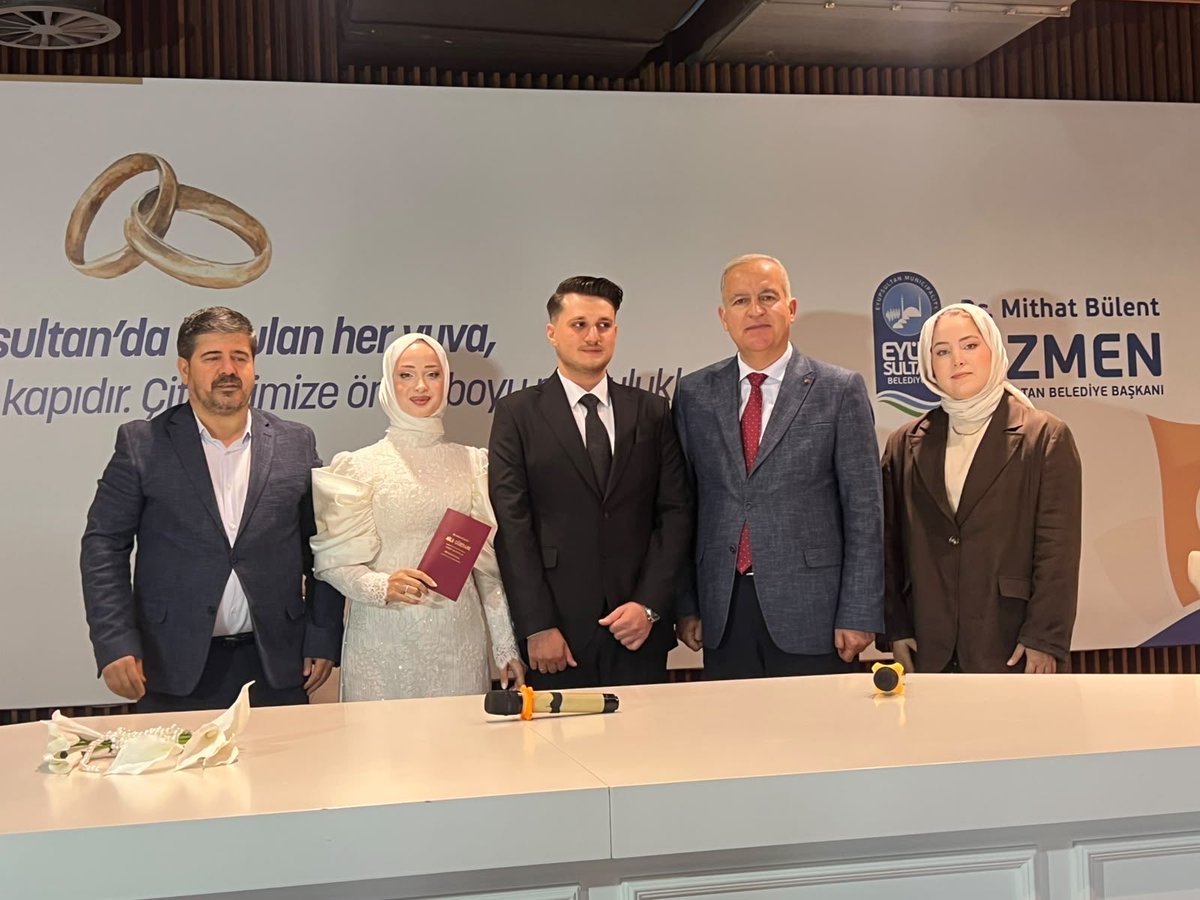 ismailerguness's tweet photo. İlçe Sağlık Politikaları Başkanımız Sn. Mekin Saldıran'ın kıymetli yeğeni Senanur ve Emircan kardeşlerimizin nikahlarına katılarak mutluluklarına şahitlik ettik. 

Saldıran ve Egemen ailelerini tebrik ediyor, genç çiftimize mutluluklar diliyorum. https://t.co/jKTDSWKiJ4
