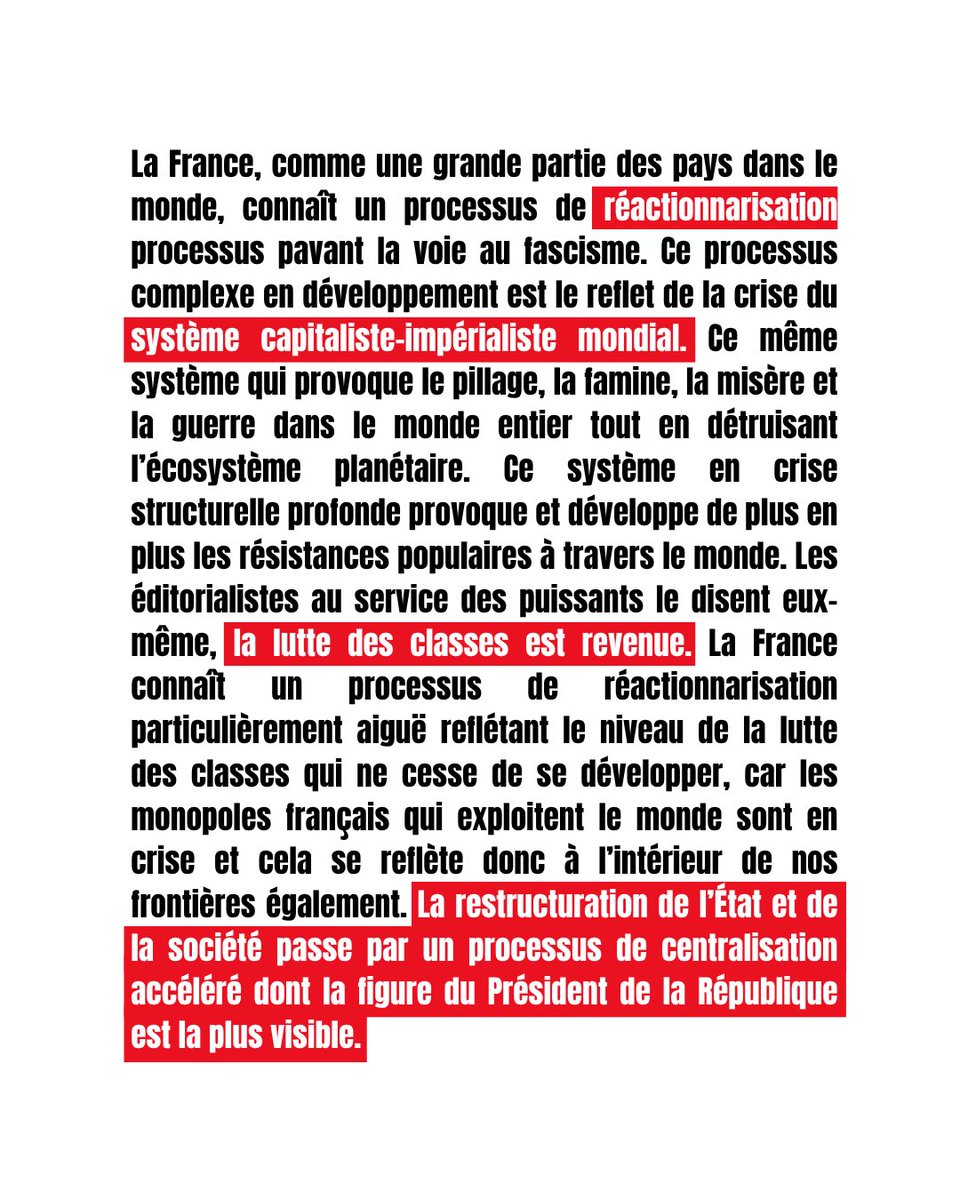 FSE_natio's tweet photo. 🏛️ L'Etat, en crise, organise des offensives sur nos libertés démocratiques. Ce n'est pas sans lien avec la réactionnarisation de la bourgeoisie, qui cherche à diviser les classes populaires pour protéger sa survie.

2/4 https://t.co/S5KBVn3uWz