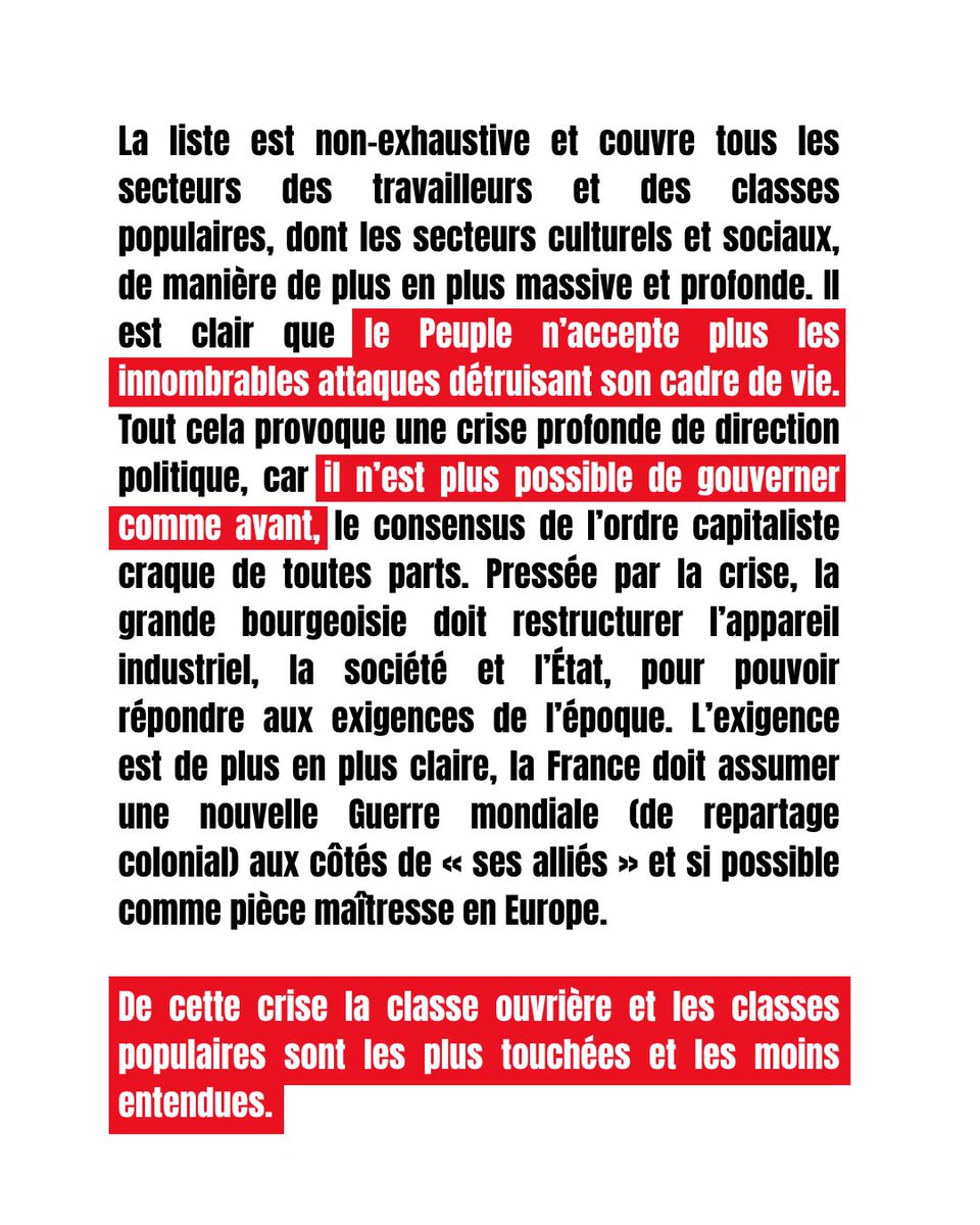 FSE_natio's tweet photo. 🏛️ L'Etat, en crise, organise des offensives sur nos libertés démocratiques. Ce n'est pas sans lien avec la réactionnarisation de la bourgeoisie, qui cherche à diviser les classes populaires pour protéger sa survie.

2/4 https://t.co/S5KBVn3uWz
