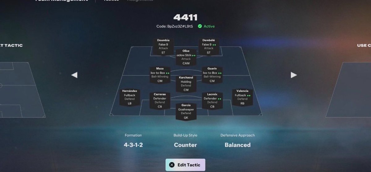 XxiLEGENDixX2's tweet photo. 🚨 تكتيك احد المحترفين 
الريكورد حقه 15-0 بالفوت! 🧨🔥

💪🏻 سيطرة على وسط الملعب 💨 الأظهرة تتقدم وتساند الهجوم 🤝 صناعة الفرص سهلة 🪨 دفاع صلب ومتماسك ✅ أفضل تشكيلة باللعبة

🎮 كود التكتيك: bpZxz3z#L9tS

احفظه ولا تنسى تجربه👀
#FC27 #EAFC #FUT https://t.co/Ue0M8spbPW