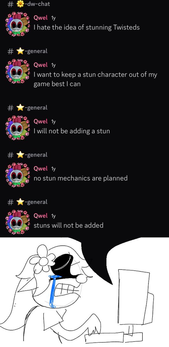 grxide's tweet photo. started playing dw again and this is my rant art https://t.co/TxfEIiNGZa
